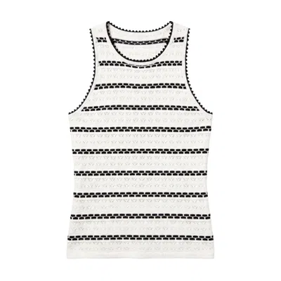 Brodie Women's Breton Stitch Vest - Black