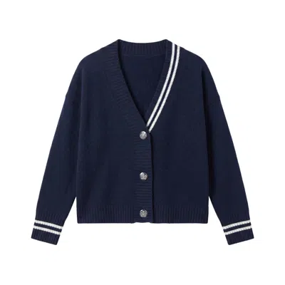 Brodie Women's Courtney Comfy Cashmere Cardigan - Blue