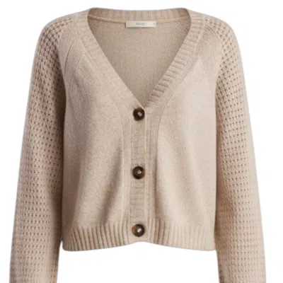 Brodie Women's Neutrals Natalie Deep V Cashmere Cardigan