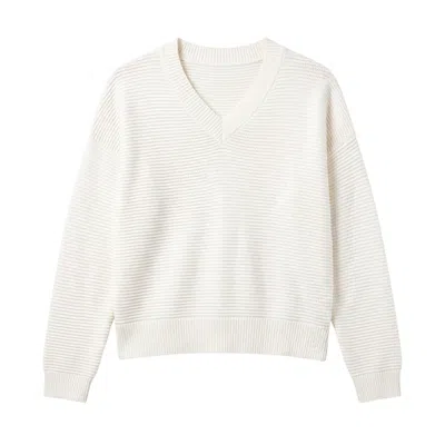 Brodie Women's Sarah Stitch Cropped V - White