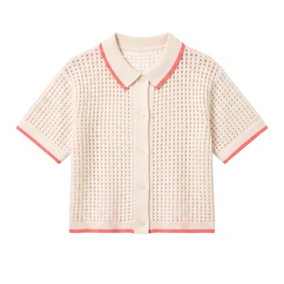 Brodie Women's Short Sleeve Cashmere Jacket - White