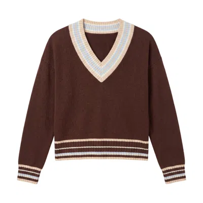 Brodie Women's Stitchy Trim V - Cocoa Brown