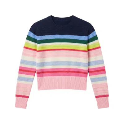 Brodie Women's Striped Stitch Maya Crew - Multicolour Stripe