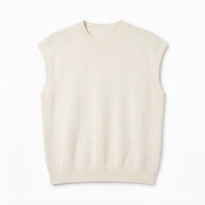 Brodie Women's Tina Cashmere Tank - White In Neutral