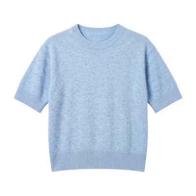 Brodie Women's Vicky Cashmere Tee - Blue