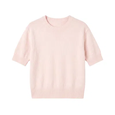 Brodie Women's Vicky Cashmere Tee - White