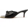 Bróg Brida Mule Kitten Heel Jet Black In Black