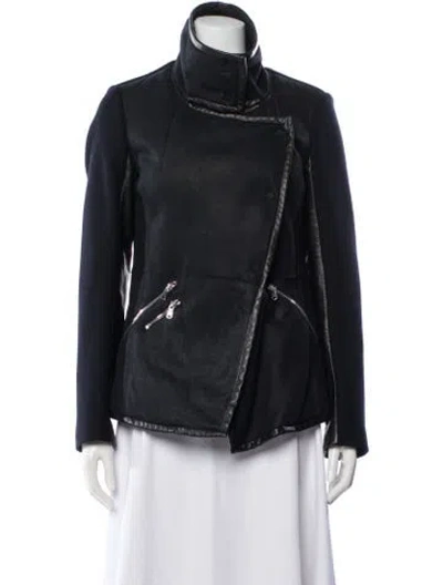 Pre-owned Brogden Shearling Fur Jacket In Black