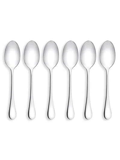 Broggi Canto 6-piece Espresso Spoon Set In White