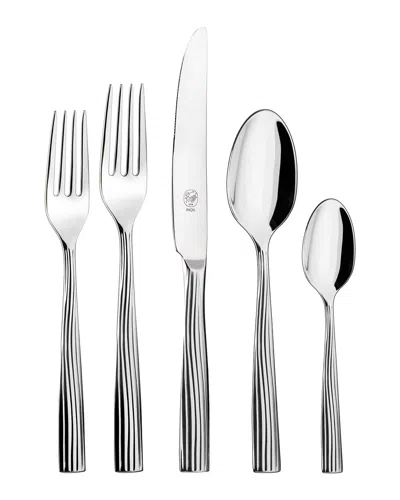 Broggi For Vista Alegre 5-piece Sedona Flatware Set In Silver