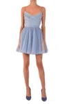 Brognano Women's Blue Polyester Dress In Blue