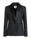Brognano Woman Blazer Midnight Blue Size 4 Acetate, Acrylic, Polyamide In Blue