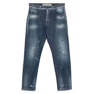Broken Laundry Denim Slim-fit Jeans In Blue