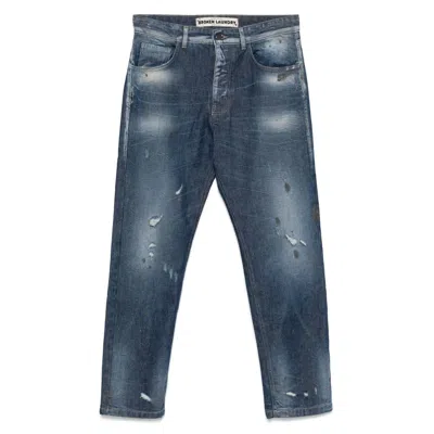 Broken Laundry Denim Slim-fit Jeans In Blue