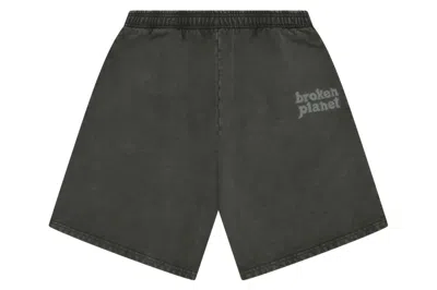 Pre-owned Broken Planet Basics Shorts Washed Soot Black