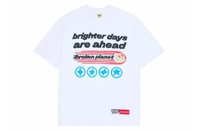 Pre-owned Broken Planet Brighter Days Are Ahead T-shirt White