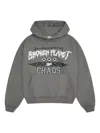 Broken Planet Chaos Graphic Sweater In Gray