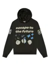 Broken Planet Graphic-design Hoodie In Black