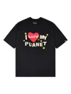 Broken Planet Graphic T-shirt In Black