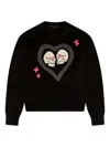 Broken Planet Hearts Are Made To Be Broken Knit Sweater In Black