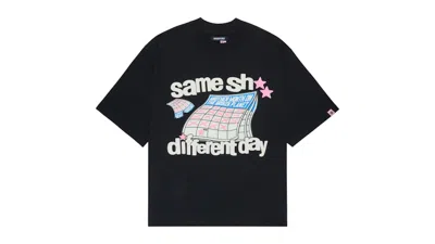 Pre-owned Broken Planet Market Men's  Different Day T Shirt In Midnight Black