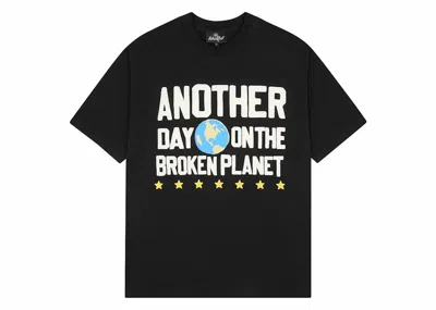 Pre-owned Broken Planet Men's  Another Day T-shirt In Midnight Black