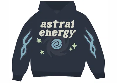 Pre-owned Broken Planet Men's  Astral Energy Hoodie In Outer Space Blue