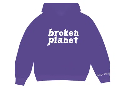 Pre-owned Broken Planet Men's   Hoodie In Amethyst In Purple