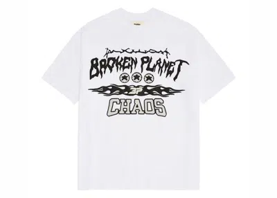 Pre-owned Broken Planet Men's  Chaos T-shirt In Snow White
