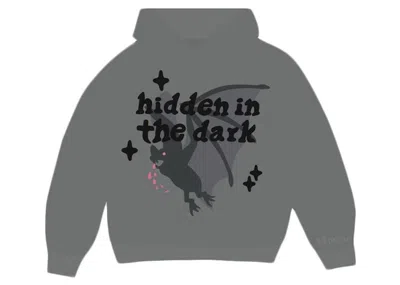 Pre-owned Broken Planet Men's  Hidden In The Dark Hoodie In Shadow Grey In Gray