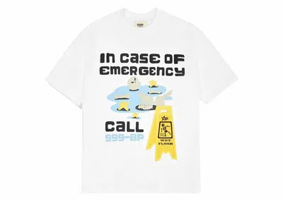 Pre-owned Broken Planet Men's  In Case Of Emergency T-shirt In Snow White