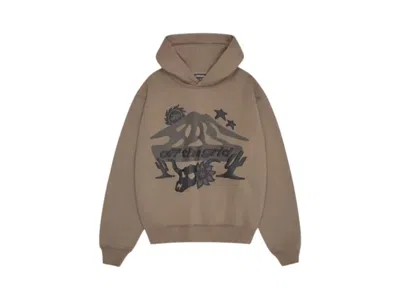 Pre-owned Broken Planet Men's  Off The Grid Hoodie In Cinder Brown