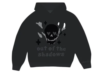 Pre-owned Broken Planet Men's  Out Of The Shadows Hoodie In Soot Black