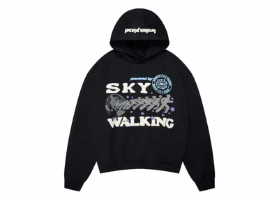 Pre-owned Broken Planet Men's  Sky Walking Hoodie In Midnight Black