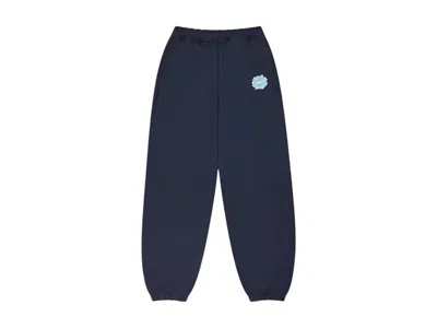 Pre-owned Broken Planet Men's  Space Club Cuffed Sweatpant In Outer Space Blue