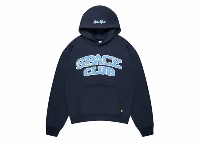 Pre-owned Broken Planet Men's  Space Club Hoodie In Outer Space Blue