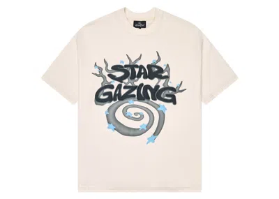 Pre-owned Broken Planet Men's  Stargazing T-shirt In Vanilla White