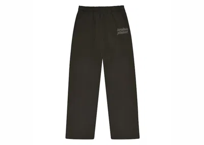 Pre-owned Broken Planet Men's  Straight Leg Sweatpants In Black