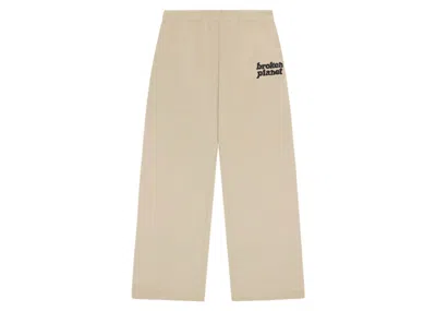 Pre-owned Broken Planet Men's  Straightleg Sweatpants In Bone White
