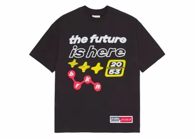 Pre-owned Broken Planet Men's  The Future Is Here T-shirt In Black