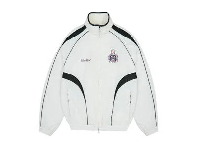 Pre-owned Broken Planet Men's  Top League Track Jacket In Snow White