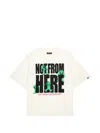 Broken Planet Not From Here Graphic-print Oversized T-shirt In White