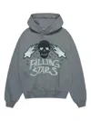 Broken Planet Puff-print Hoodie In Gray