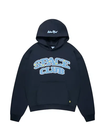 Broken Planet Space Club Graphic-print Hoodie In Blue