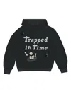 Broken Planet Trapped In Time Graphic Hoodie In Black