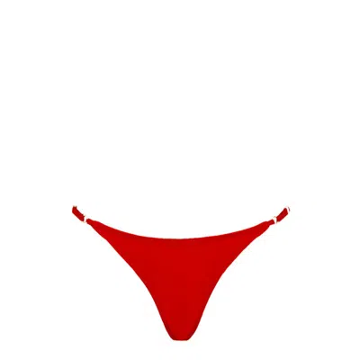 Bromelia Swimwear Bahia Adjustable Bottoms In Red