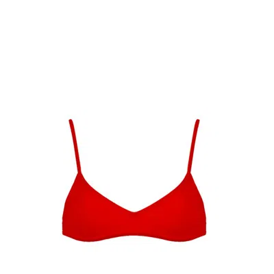 Bromelia Swimwear Bahia String Top In Red