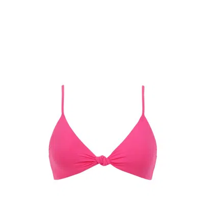 Bromelia Swimwear Bonito Twist Triangle Top In Pink