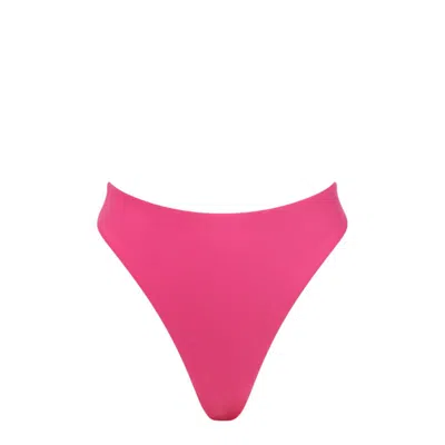 Bromelia Swimwear Caraiva Hi Waist + Leg Bottom In Pink