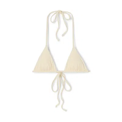 Bromelia Swimwear Gabriella Ribbed Top In Coconut
